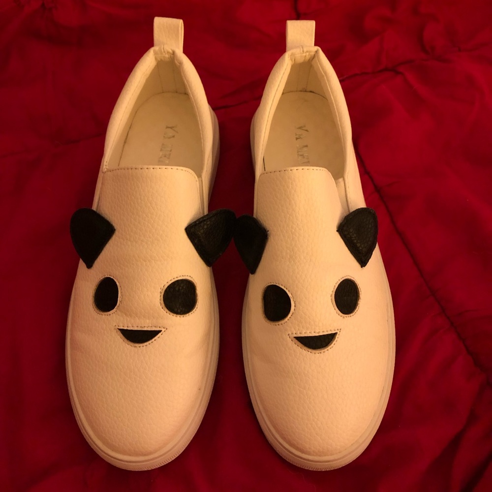 Panda Slip On Sneakers - Sz 7